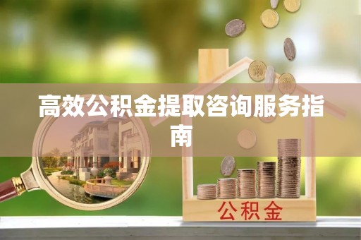 黔南高效公积金提取咨询服务指南